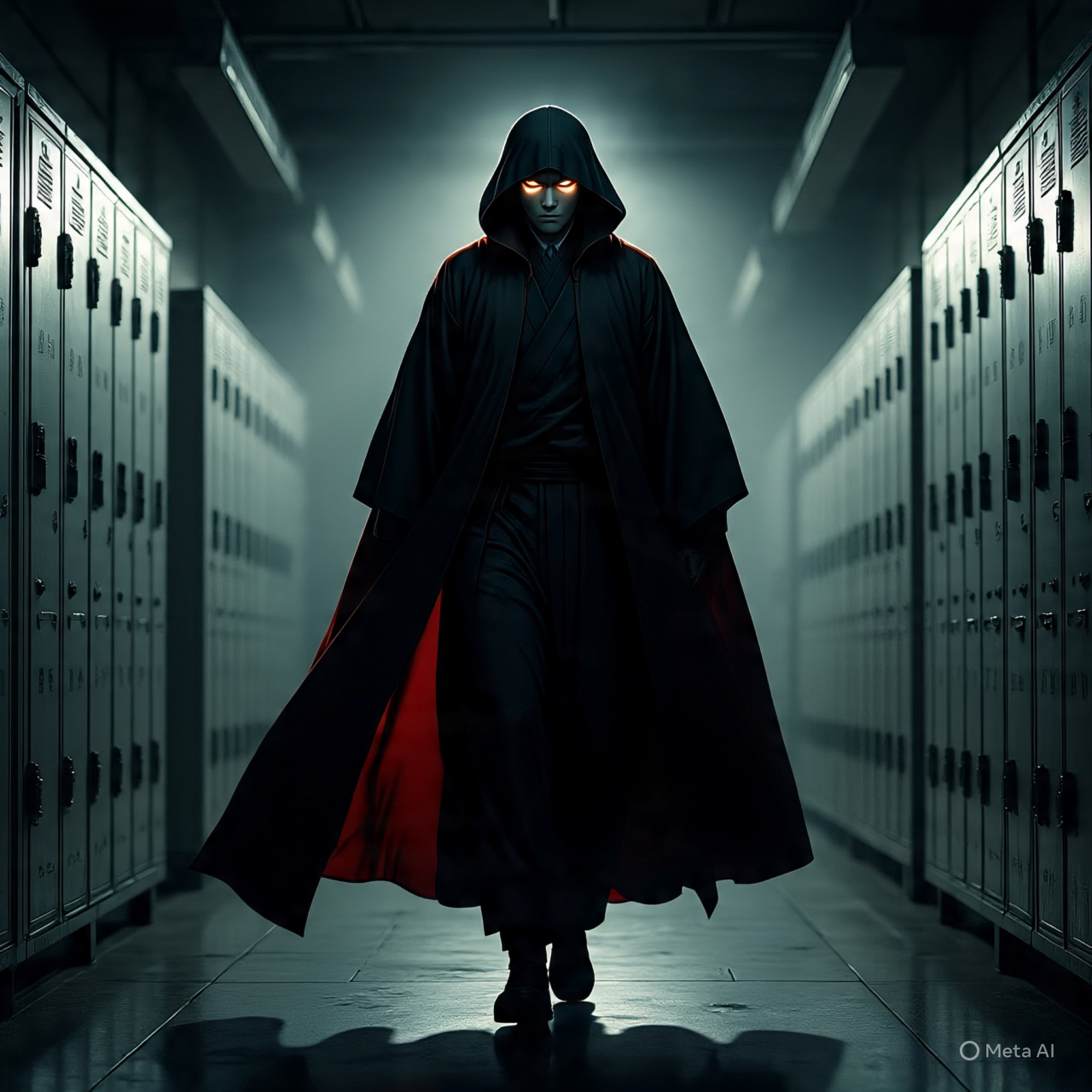 Traditional Japanese school corridor