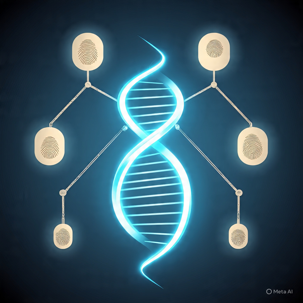 Illustration of DNA matching process