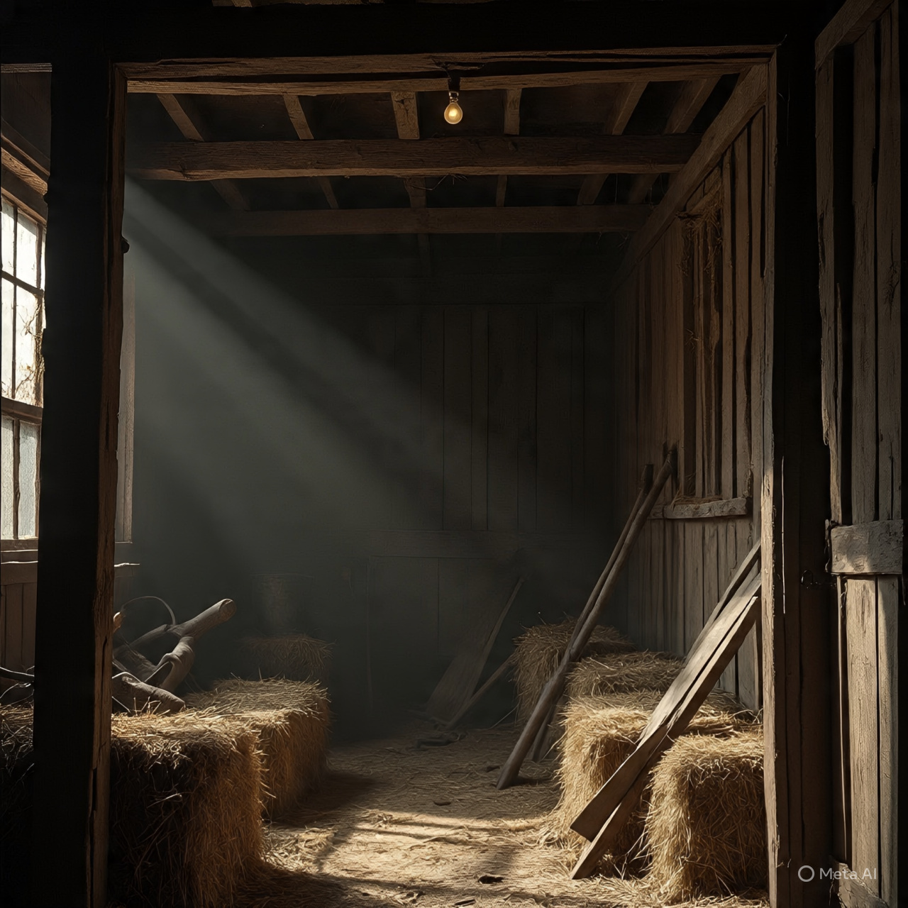 Police diagram of the barn