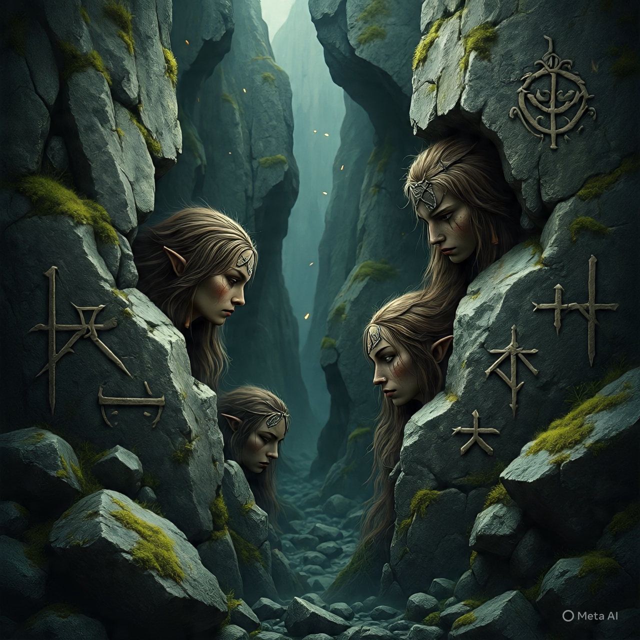 Traditional depiction of an elf house