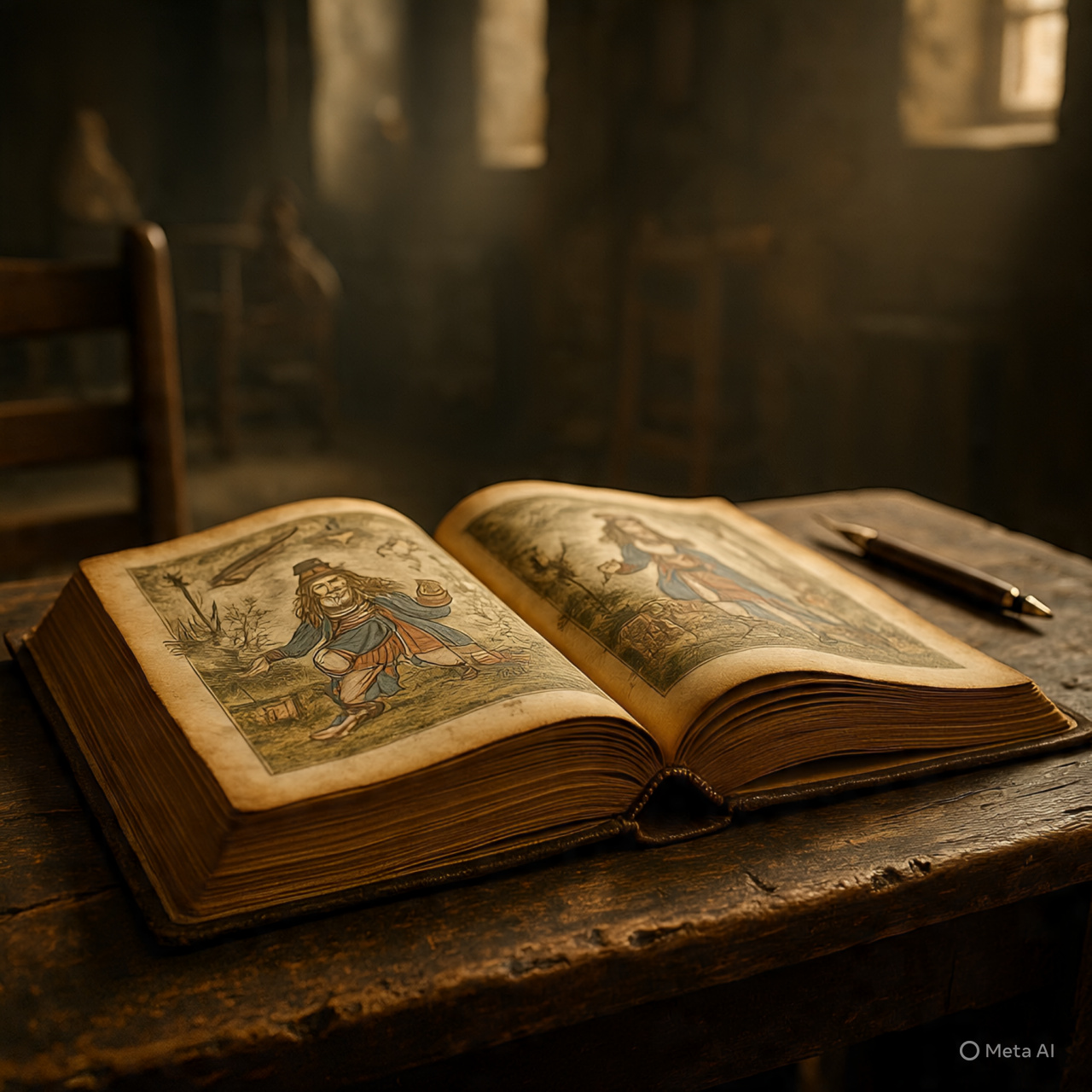 A twisted road avoiding a rock