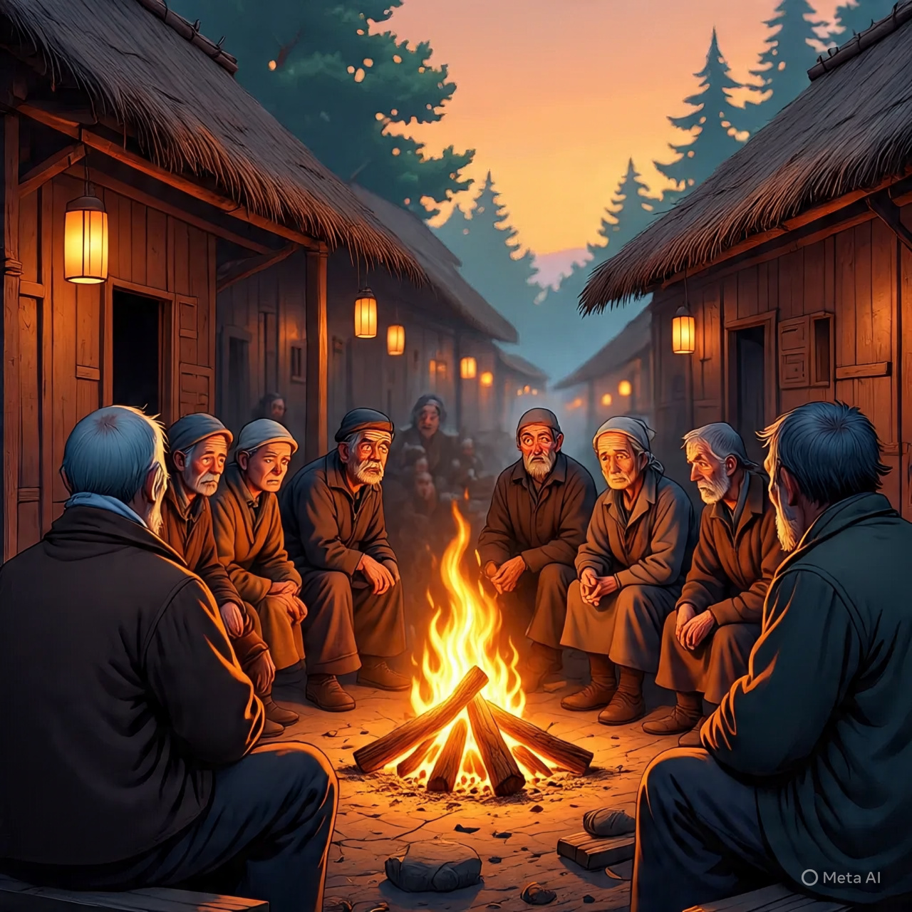 Thorny branches used for protection